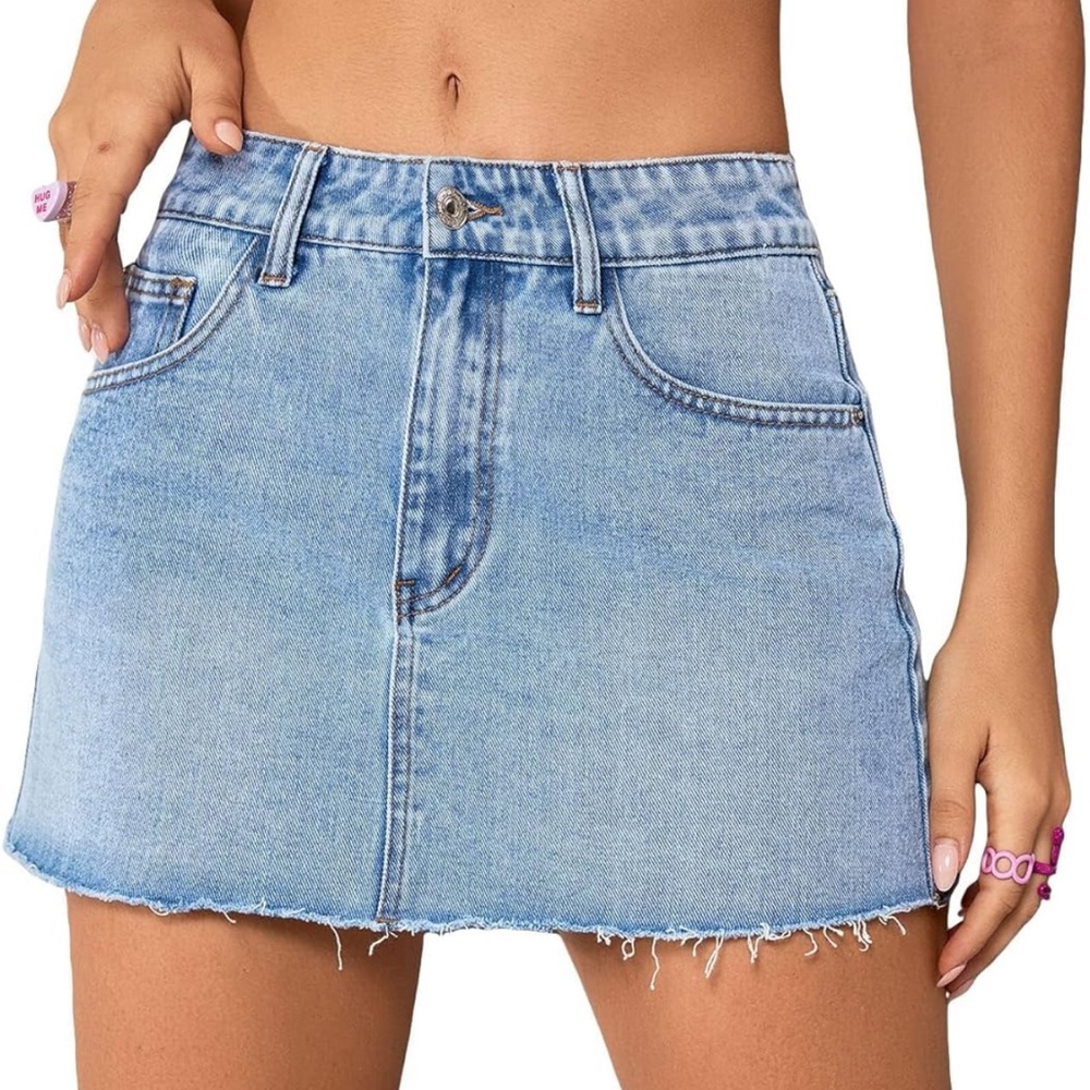 Denim Mini Skirt